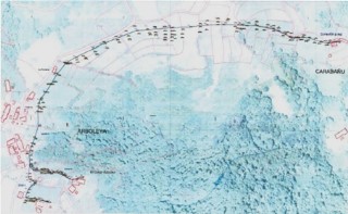 mapa de Arboleya a Carabau