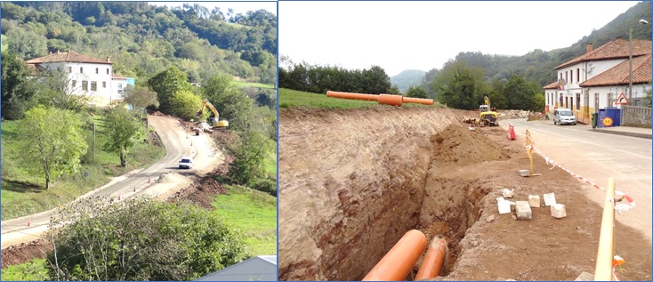 Obra de la carretera CB1