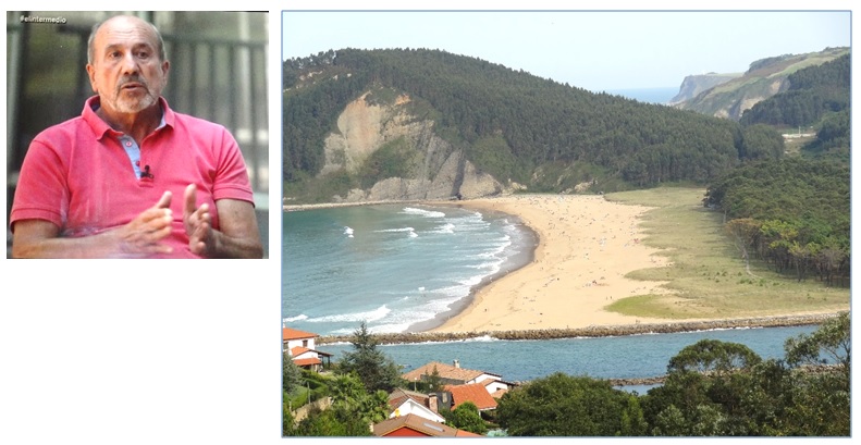 El virlogo Esteban - en telecinco - y de la playa de Rodiles