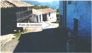 Zona prevista para el pozo de conexión en Casas Cimeras, de Carabaño.