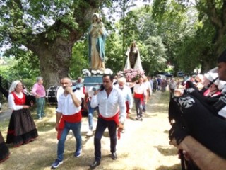 Imagen de la procesión del Carmen de Arboleya