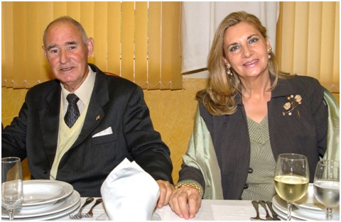 Imagen de Isidro Cortina junto a su esposa Margarita Pescador