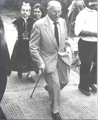Nicanor Corripio Canellada en el verano de 1987, en la fiesta de Castiello. EL ECO Archivo