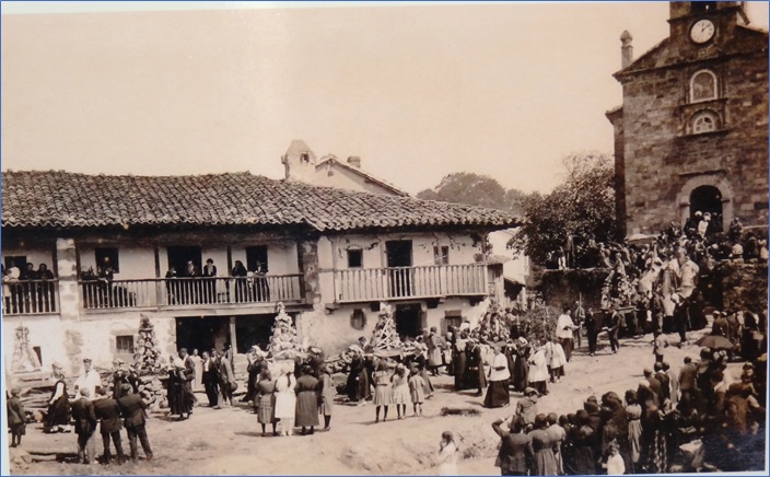 Procesión del Carmen de Torazo, a principios del siglo XX