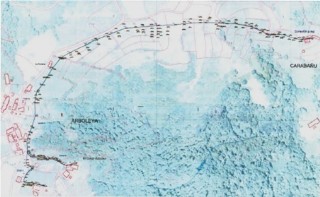 mapa de Arboleya a Carabañu